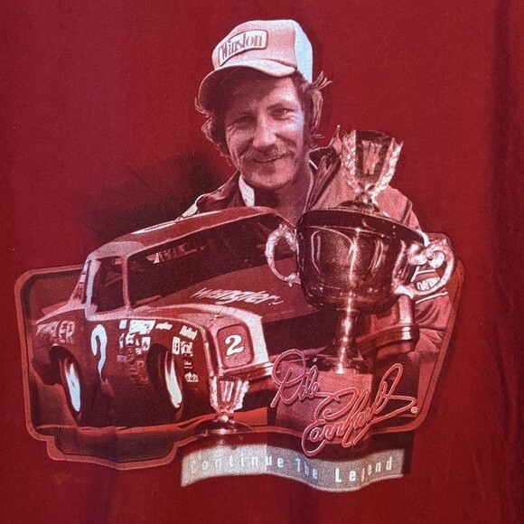 Vtg Dale Earnhardt Nascar Winston Cup Winner 1980 Sz XL Ringer Tee - Picture 4 of 8